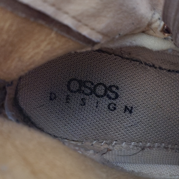 Tan ASOS Platform Booties - Picture 2 of 3